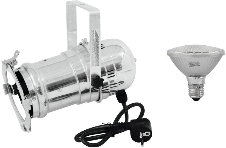 EUROLITE Set PAR-30 Spot sil + PAR-30 230V SMD 11W E-27 LED 3000K -B-Stock-