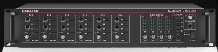 MONACOR PA-6040MPX 4-Zonen Vorverstaerker