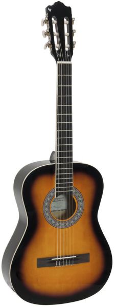 DIMAVERY AC-303 Klassikgitarre 3/4 sunburst