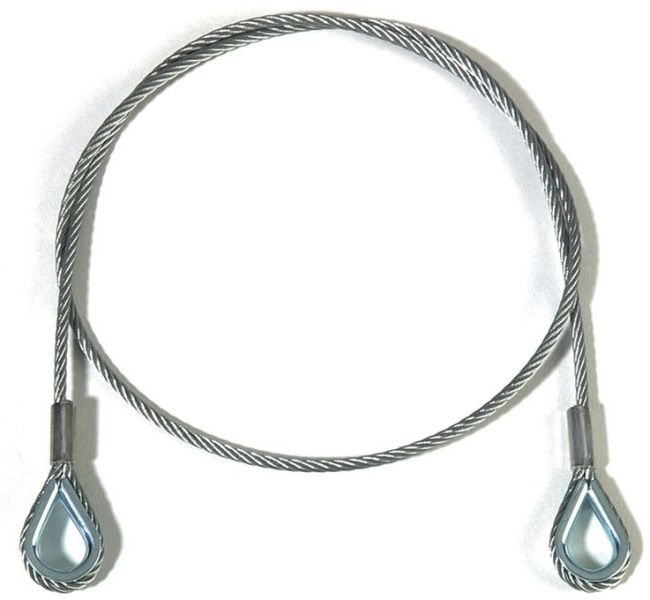 Adam Hall Accessories S 42100 Sicherungsseil 4 mm, 1 m lang