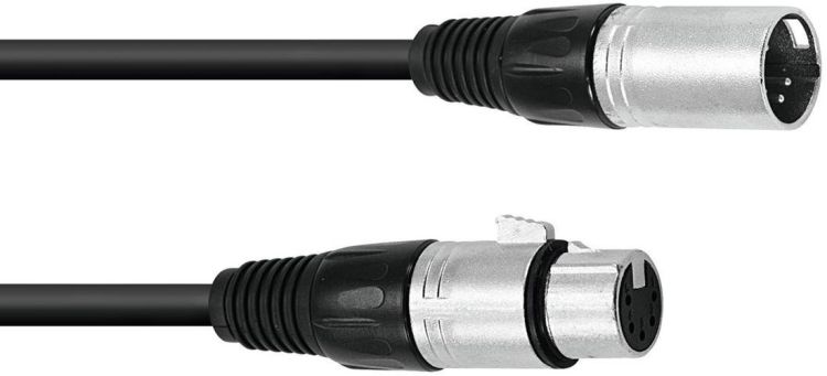 OMNITRONIC XLR Kabel 5pol 0,5m sw