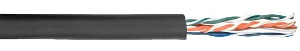 DAP-Audio Flexible CAT-5E Kabel Reel - 100-m-Rolle, schwarze Ummantelung