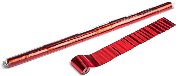 Magic FX Metallic Streamer 10m x 5cm - Rot