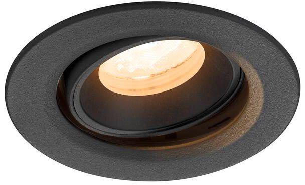 SLV NUMINOS® MOVE XS, Deckeneinbauleuchte, 2700 K, 40°, IP20, rund, schwarz