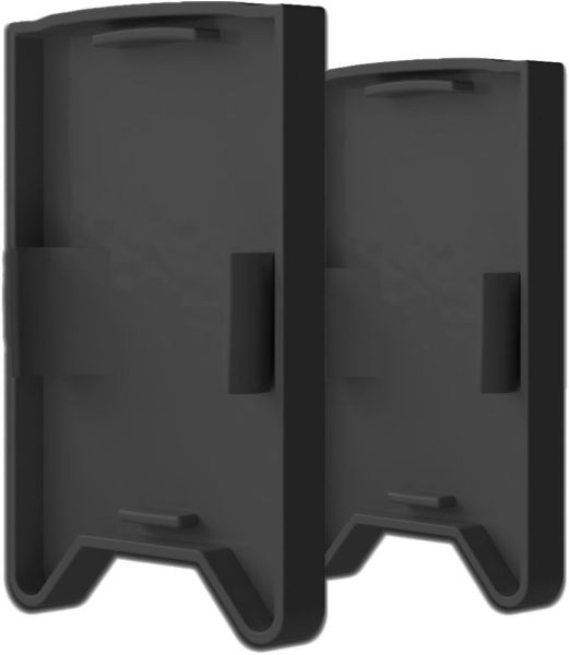 ISOLED Endkappe EC119 mit Lichtfalle, schwarz für Leuchtenprofil HALON mit Cover C29/C61, 2 Stück