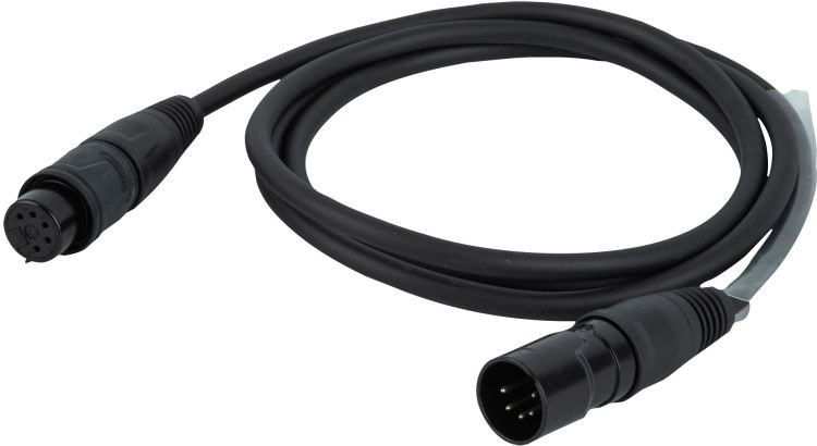 DAP-Audio FLR75 - IP65 DMX/AES-EBU XLR/M 5P auf XLR/F 5P Rean RCX5 Steckverbinder 0,75 m