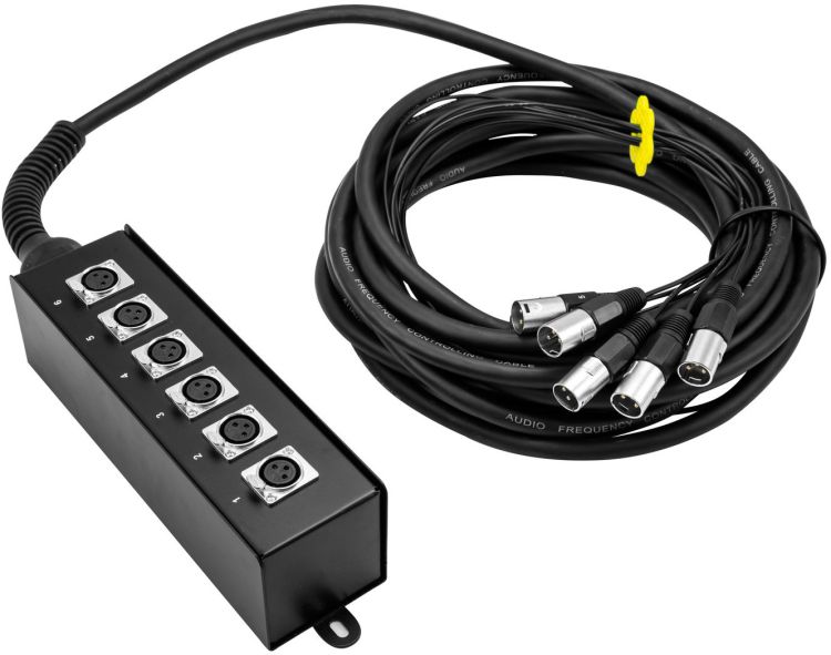 OMNITRONIC Multicore Stagebox MUS-610 6IN 10m