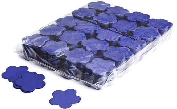 Magic FX Slowfall Konfetti Blumenförmig Ø 55mm - Dunkelblau 1kg