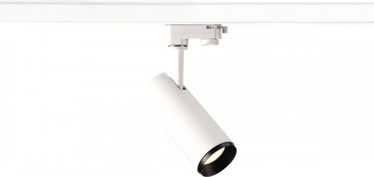 SLV NUMINOS, spot pour rail 3 allumages, intérieur, 36°, blanc/noir, LED, 10,42W, 4000K