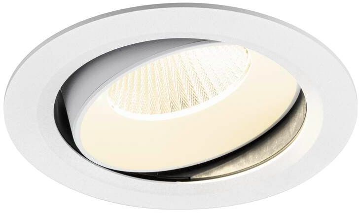 SLV NUMINOS® MOVE XL, Deckeneinbauleuchte, 4000 K, 40°, IP20, rund, weiß