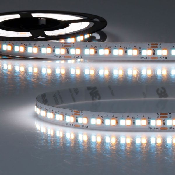 ISOLED LED CCC Amber+SkyBlue Flexband, 10W+10W, 5m Rolle, 48V, IP20