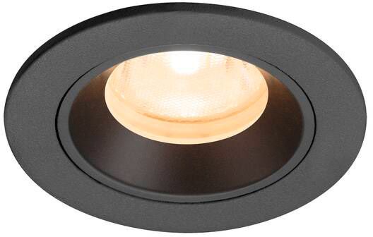 SLV NUMINOS® XS, Deckeneinbauleuchte, 2700 K, 40°, IP20, rund, schwarz