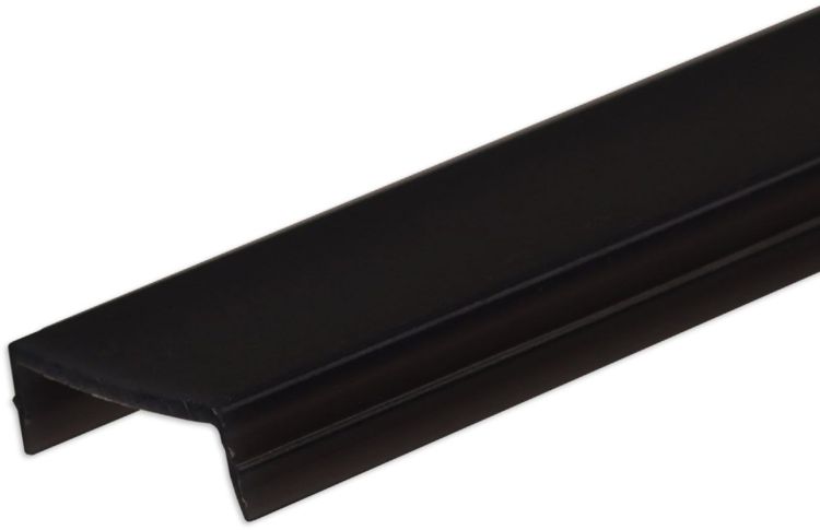 ISOLED COVER schwarz für Track48 Trockenbau-, Einbau- u. Aufbauschiene (H50), 200cm