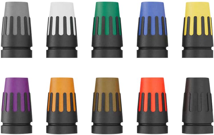 Farbiger Stecker für Seetronic XLR M-Serie Schwarz Schwarz