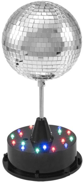 EUROLITE LED Spiegelkugel 13cm mit Standfuß