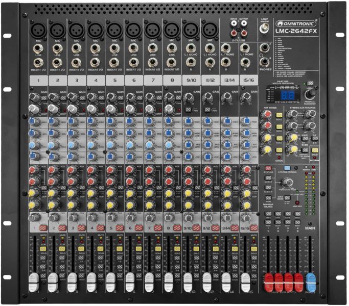 OMNITRONIC LMC-2642FX USB Mischpult