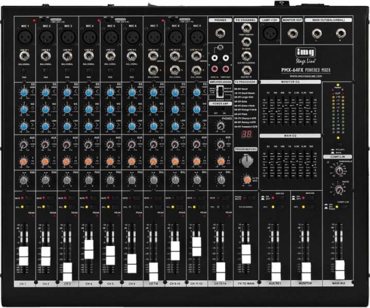 IMG STAGE LINE PMX-64FX Powered Mixer