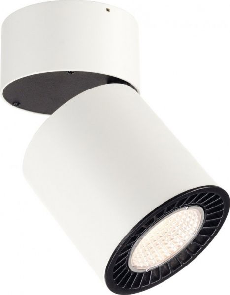 SLV SUPROS CL, Indoor LED Deckenaufbauleuchte, rund, weiß, 3000K, 60° Reflektor, CRI90, 3380lm