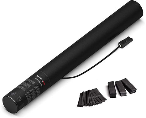 Magic FX Elektrische Konfettikanone 50cm - Schwarz