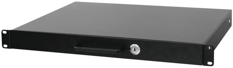 OMNITRONIC Rackschublade mit Schloss 1HE