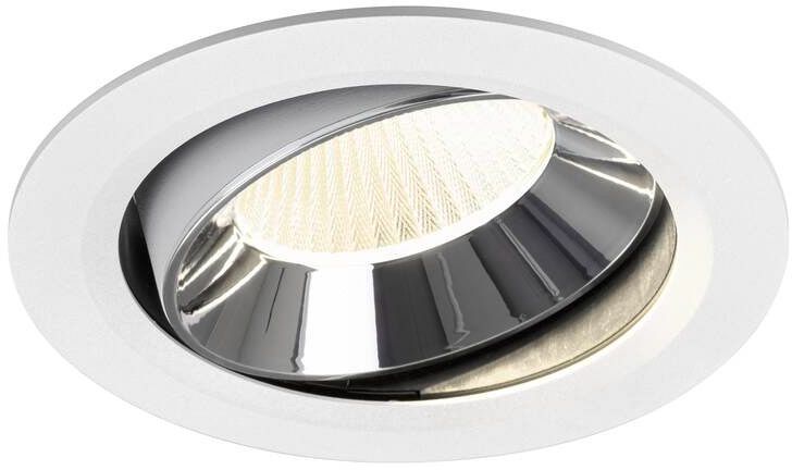 SLV NUMINOS® MOVE XL, Deckeneinbauleuchte weiß/chrom 4000 K 40°