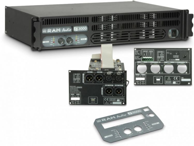 Ram Audio S3000DSPGPIO PA Endstufe 2x1570W 2Ohm inkl. DSP- und GPIO-Modul