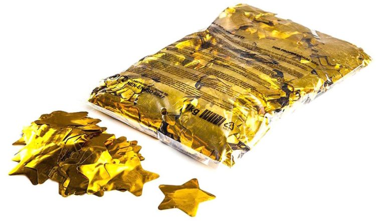 Magic FX Metallic Konfetti Sternförmig Ø55mm  - Gold 1kg