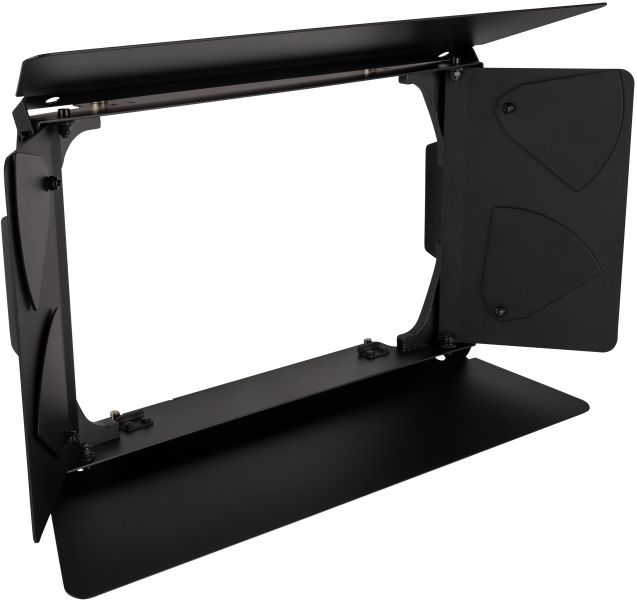 INFINITY Barndoor für Raccoon S250/4 und W18/4 Junior Schwarz – 4-flügelige Metall-Barndoor Schwarz