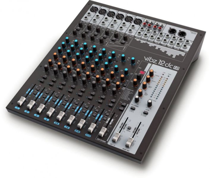 LD Systems VIBZ 12 DC 12-Kanal Mischpult mit DFX und Kompressor -B-Stock-