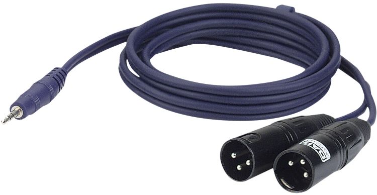 DAP-Audio FL46 - stereo mini Jack > 2 XLR/M 3 p. 1,5 m