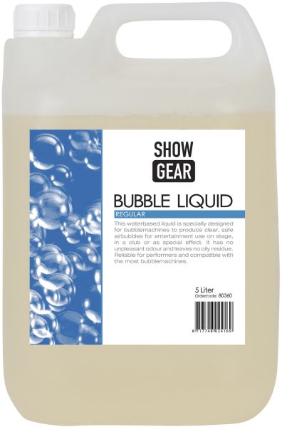 Showtec Bubble Liquid  5 Liter Ready to Use