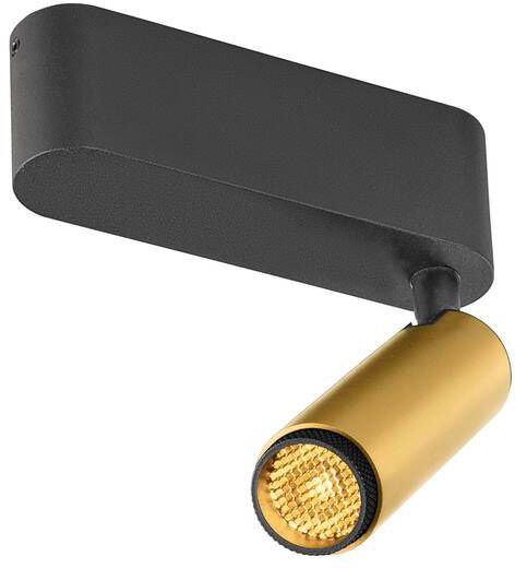 SLV GRIP! S, Deckenaufbauleuchte, single, PHASE, 3000 K, 11 W, 29°, gold / schwarz