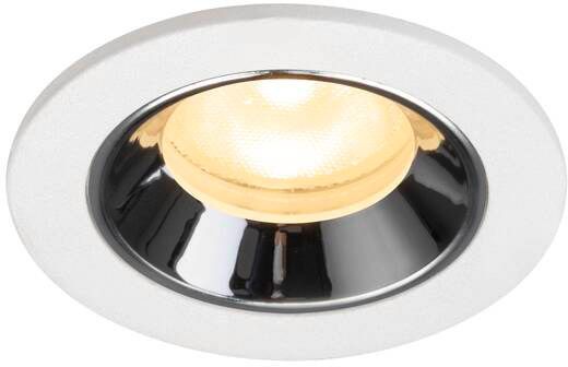 SLV NUMINOS® XS, Deckeneinbauleuchte weiß/chrom 3000 K 55°
