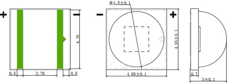 LED 15W WW LED KLS-60 WW (TX-5050W15FC120)