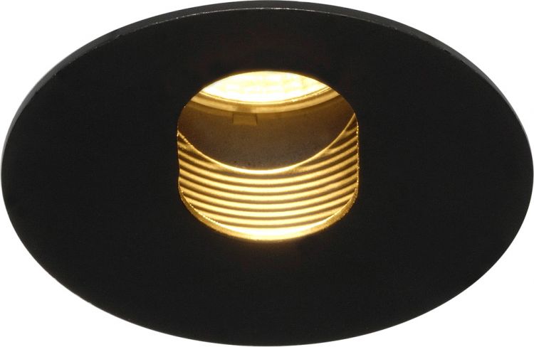 SLV H-LIGHT 2 Einbauleuchte, LED, 2700K, oval, schwarz, 20°, 11,5W