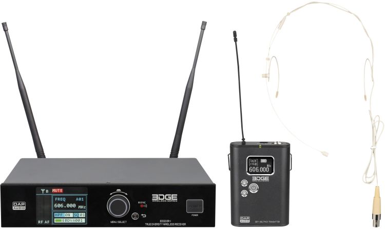 DAP EDGE EBS-1 - Drahtloses Beltpack-System, Freq 606-668 MHz
