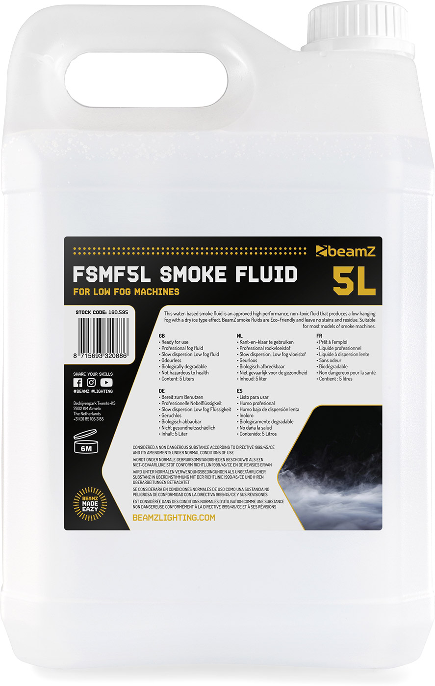 Liquide pour machine à fumée FSMF5E Standard 5l - BeamZ