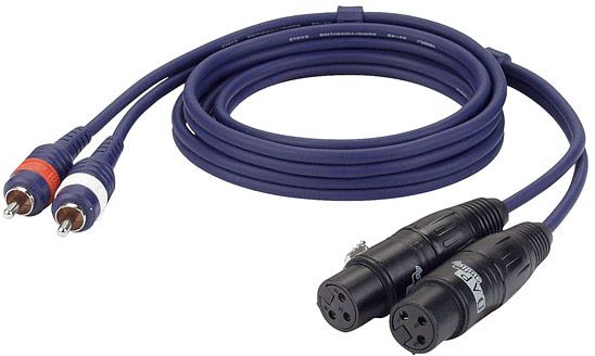 DAP FL25 - 2 RCA Male L/R > 2 XLR/F 3 p. 3 m