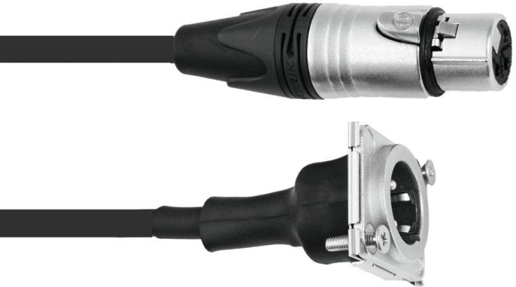 PSSO Patch Kabel XLR(F)/XLR(M) EB 1m sw