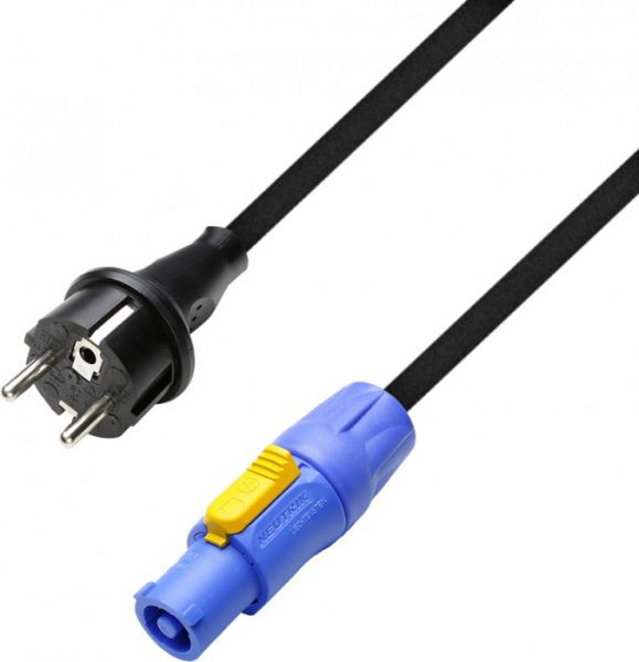 Adam Hall Cables 8101 PCON 0150 Power Cord CEE 7/7 - Powercon 1,5mm² 1,5m