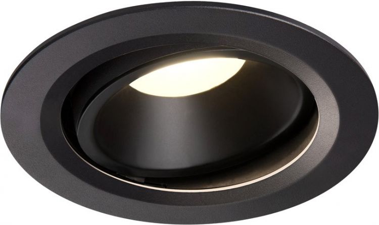 SLV NUMINOS, encastré de plafond intérieur, 55°, noir, LED, 4000K, orientable