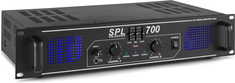 Skytec SPL 700 Verstärker 2x 350W EQ