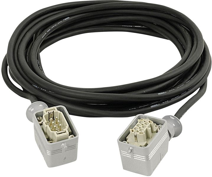 DAP Power Multicable 6 Pole male-female  10 m, 6 x 1,5 mm2