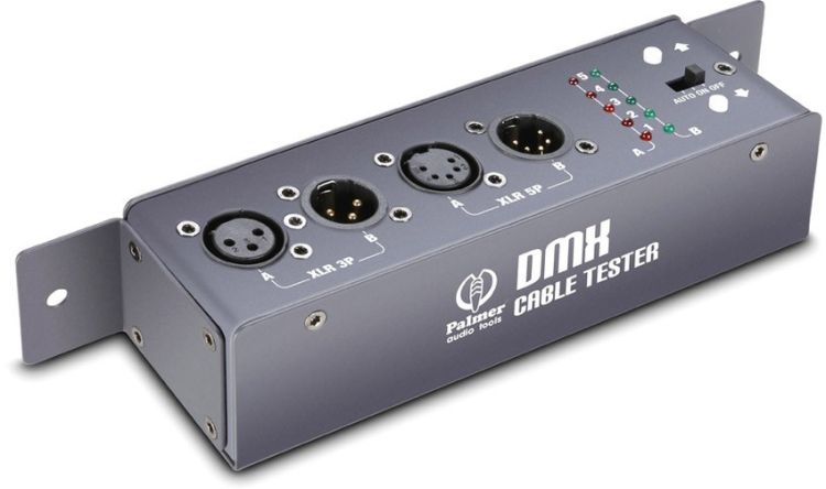 Palmer Pro MCT DMX 3-Pol und 5-Pol DMX- und XLR-Kabeltester