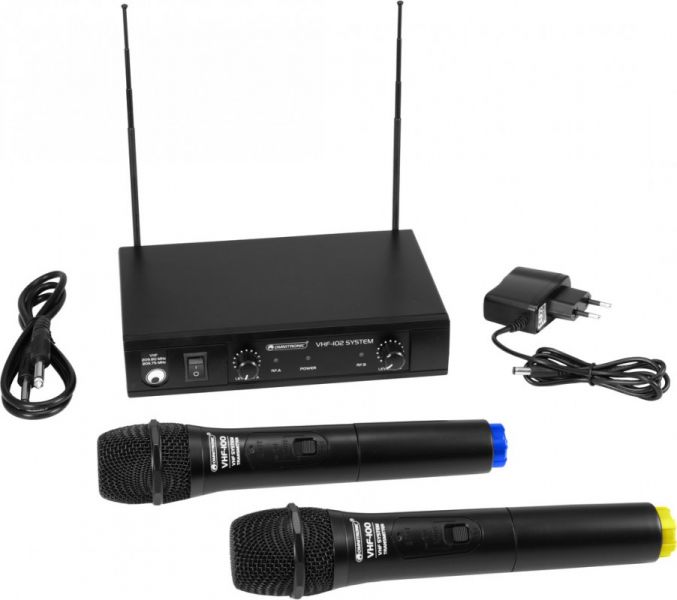 OMNITRONIC VHF-102 Funkmikrofon-System 214.35/201.60MHz