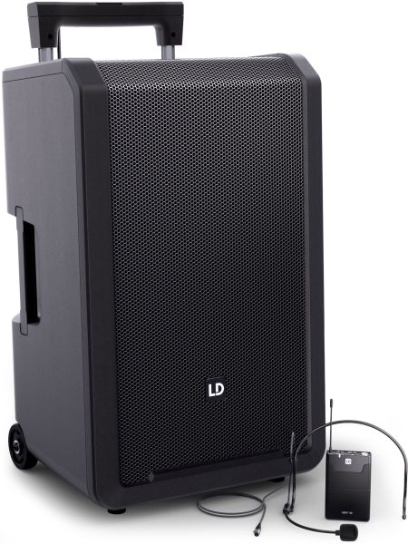 LD Systems ANNY® 12 BPH B6 - 12" Mobiler Bluetooth® PA-Lautsprecher mit Akkus, Mixer