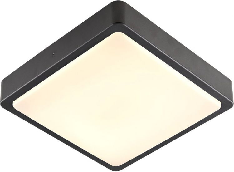 SLV AINOS SQUARE SENSOR outdoor LED surface-mounted wall and ceiling light anthracite CCT switch