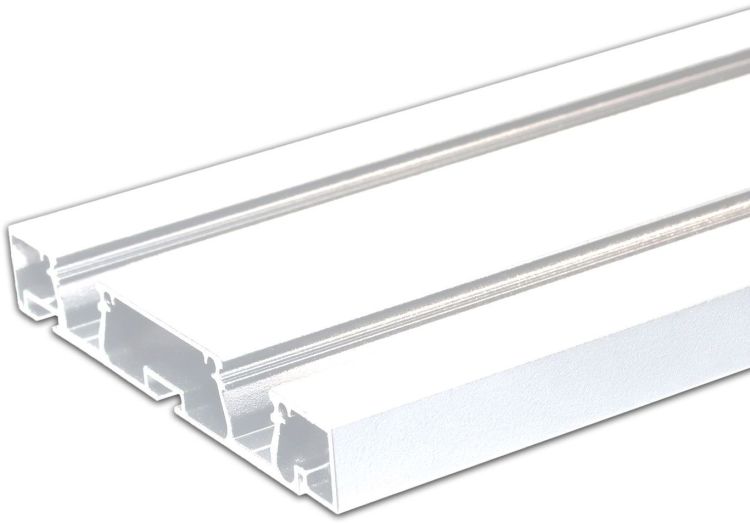 ISOLED Gardinenprofil Curtain10 DOUBLE, weiß RAL9010, 200cm