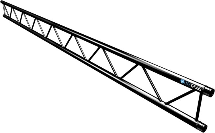 Litetruss H32L Strecke 400 cm RAL9005 - Schwarz - Matt - Touring Edition