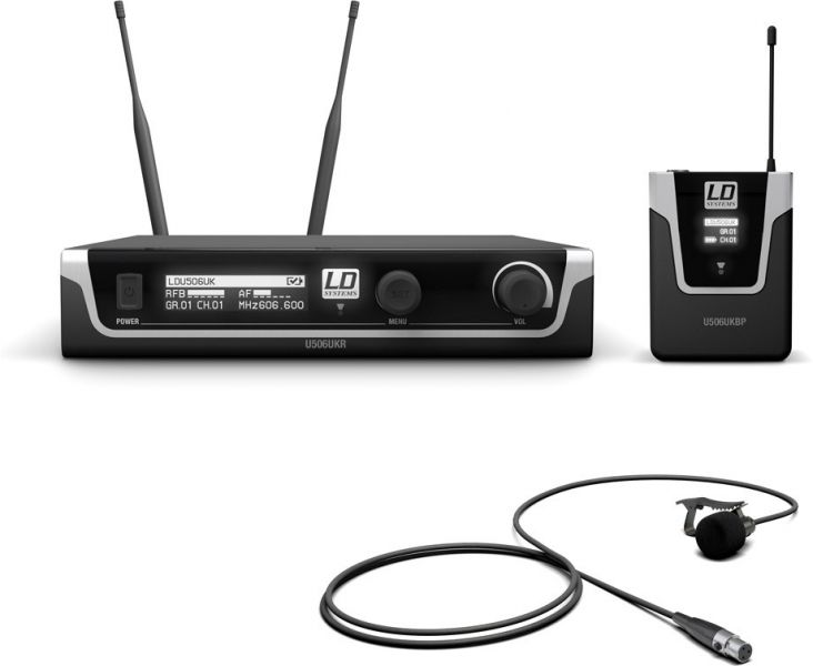 LD Systems U506 UK BPL Funkmikrofon System mit Bodypack und Lavalier Mikro